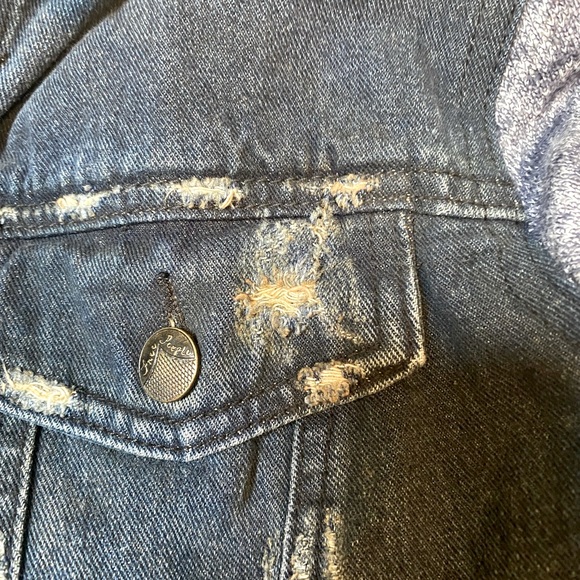 Free People Hooded Denim Jacket - Picture 4 of 6